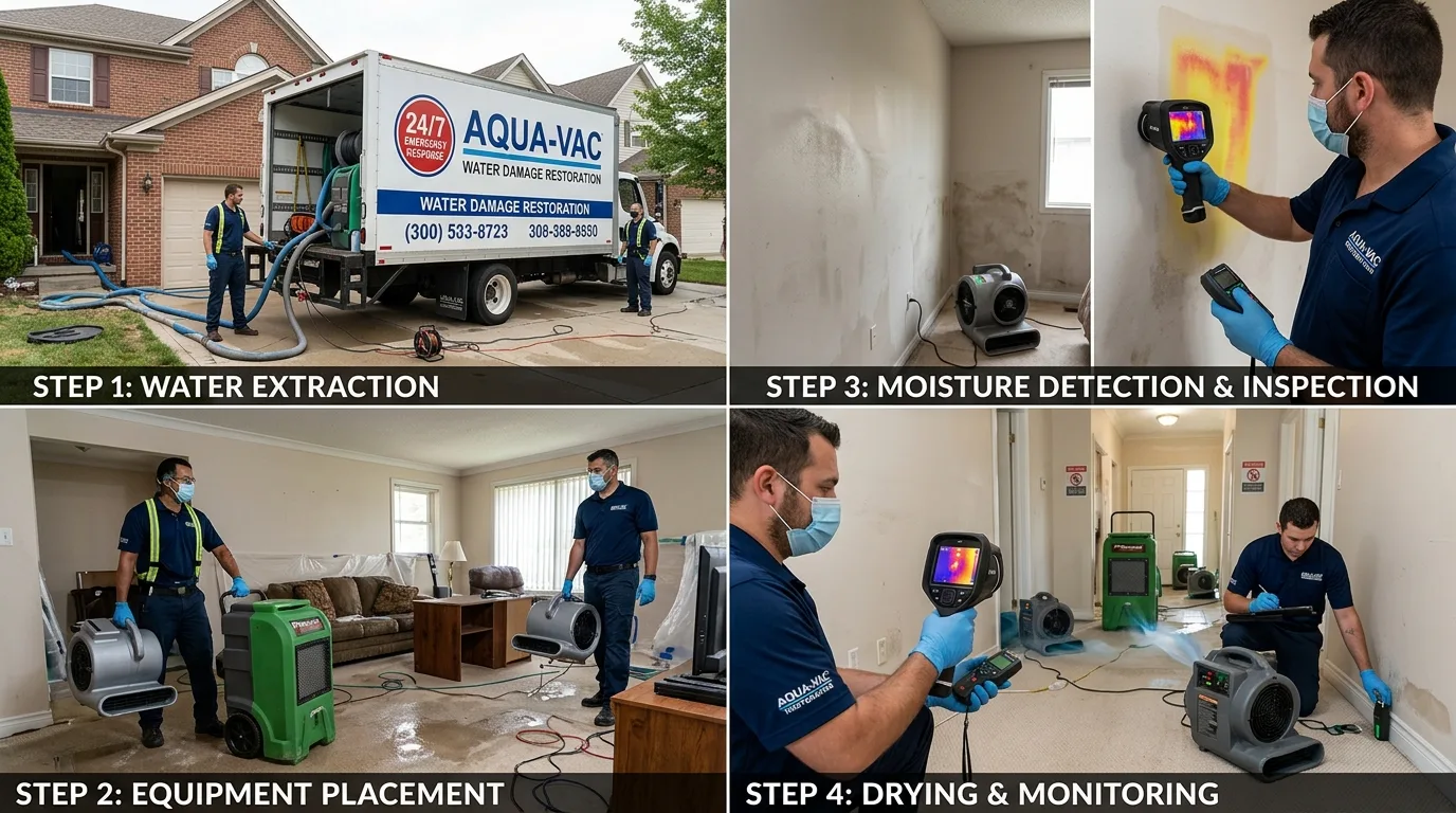 Same-Day Water Extraction in Little Elm: Our 8-Step Restoration Process
