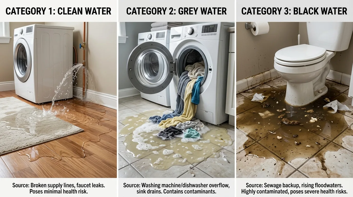 Category 1, 2 & 3 Water Damage: What Little Elm Homeowners Need to Know